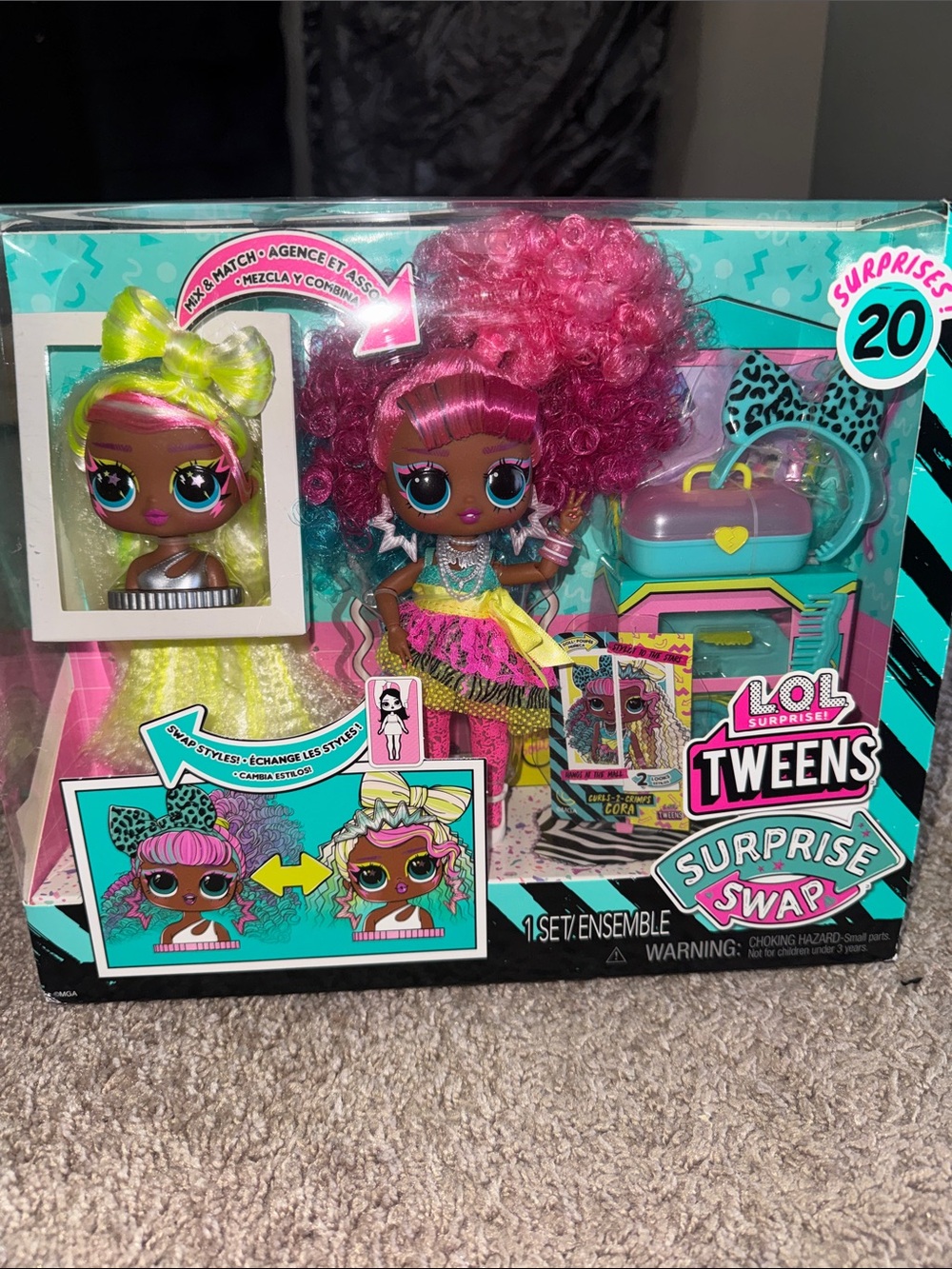 L.O.L. Surprise! Tweens Swap Doll Set - Pink, Turquoise & Yellow
